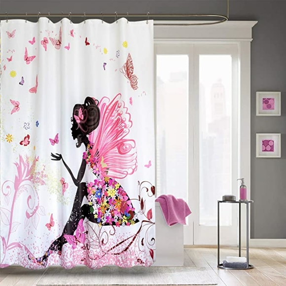 Fairy Girl with Wings in a Floral Dress Fantasy - Picture 2 of 4